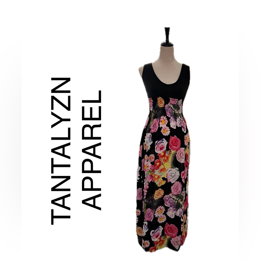 Tantalyzn Apparel Flower Print Maxi Dress Size S.  Beautiful and light weight.